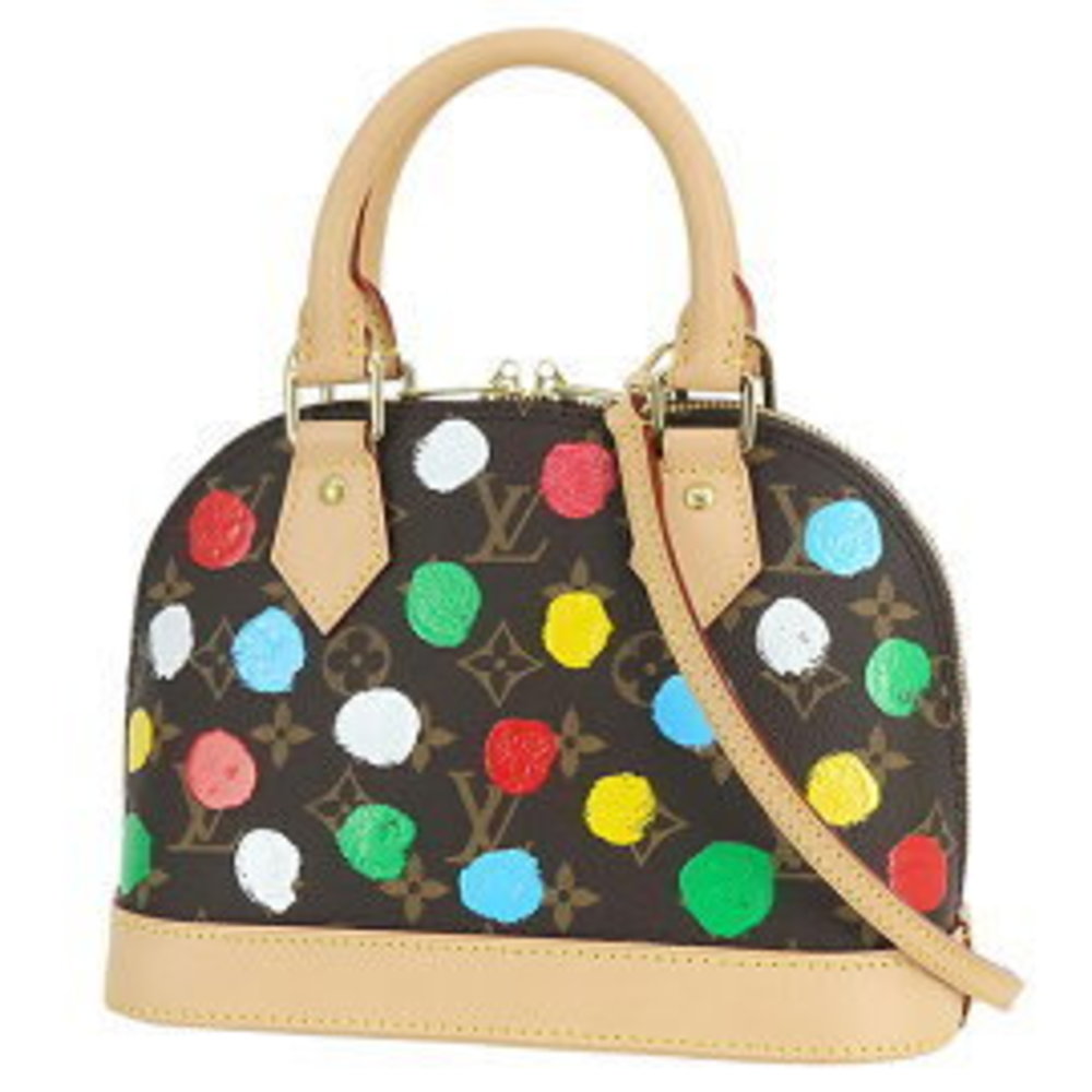 Louis Vuitton LV x YK Alma BB Painted Dot Leather Multicolor Bag Handbag